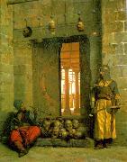 Jean Leon Gerome Heads of the Rebel Beys at the Mosque of El Hasanein oil painting artist